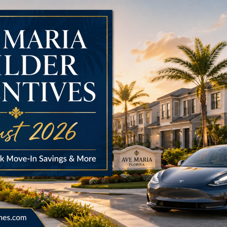 Ave Maria FL – Builder Incentives Point to a Buyers Market